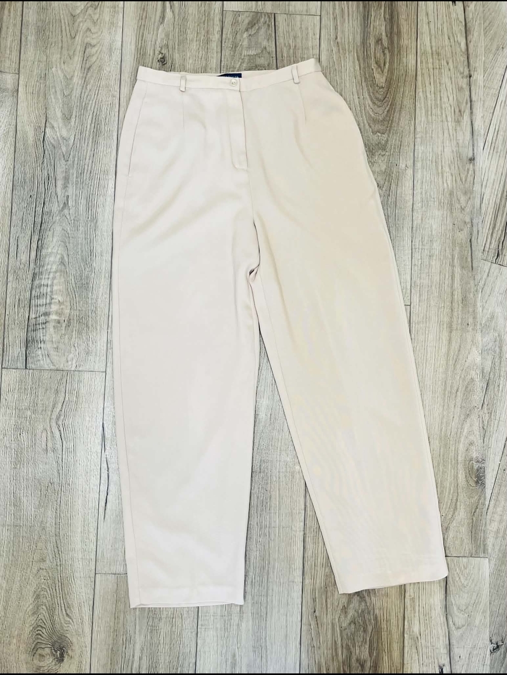 Karen Scott Cream-Tone Wide Leg Trousers